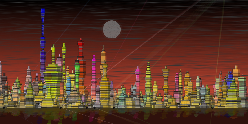 Fictional Cityscapes #16 static token preview