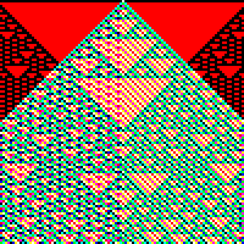 RGB Elementary Cellular Automaton #299 static token preview