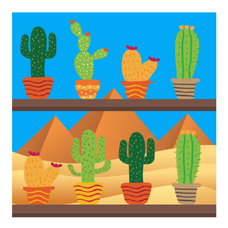 Cactus Shelf #1 static token preview
