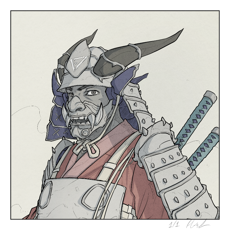 侍 (SAMURAI) #9 static token preview