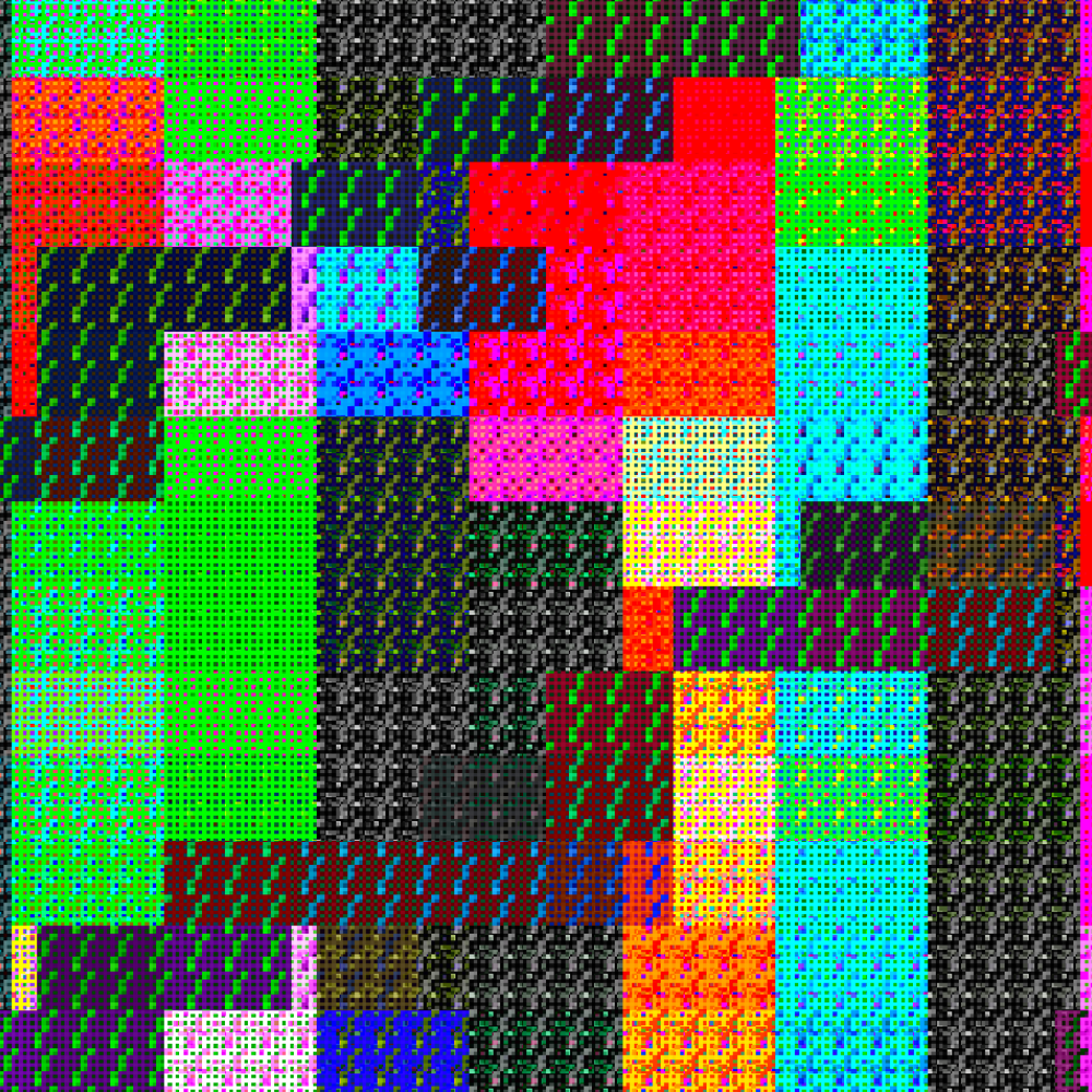 Multicolored Pixelated Field #3 static token preview