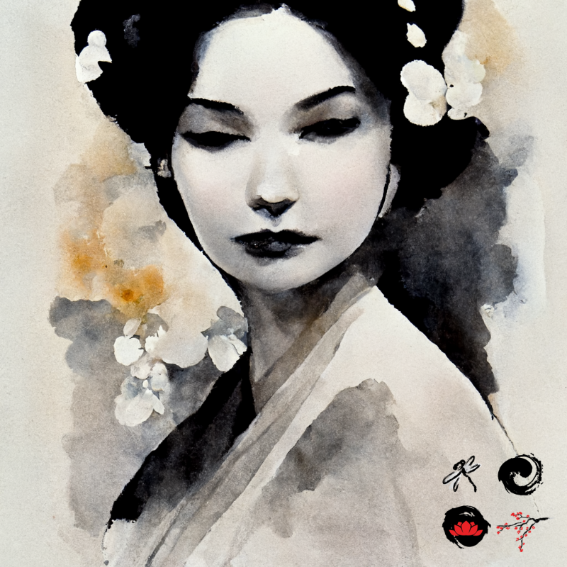 Winter Geisha #7 static token preview