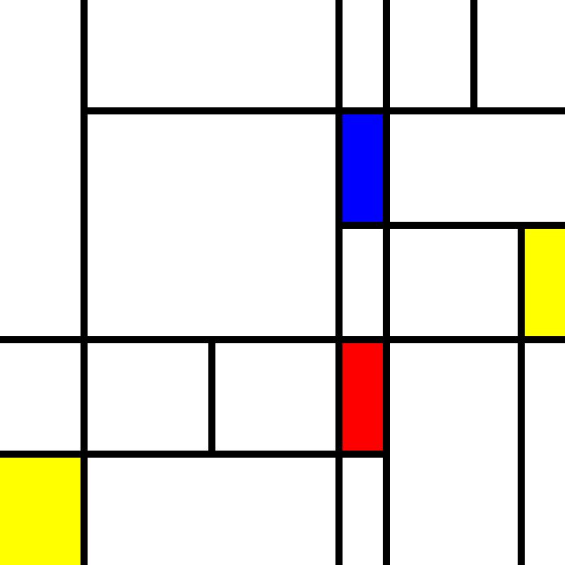 compositioninredblueandyellow.art, (NFT) #120 static token preview