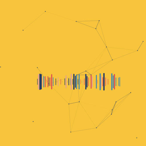 Constellation of particles in Space Sound #13 static token preview