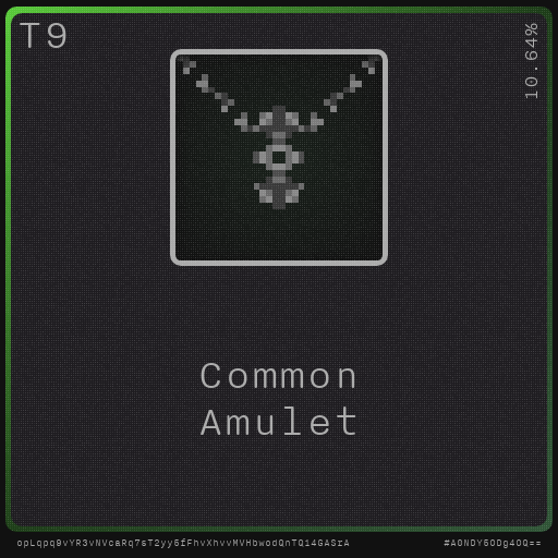 Gear for your quests - Amulet #7 static token preview