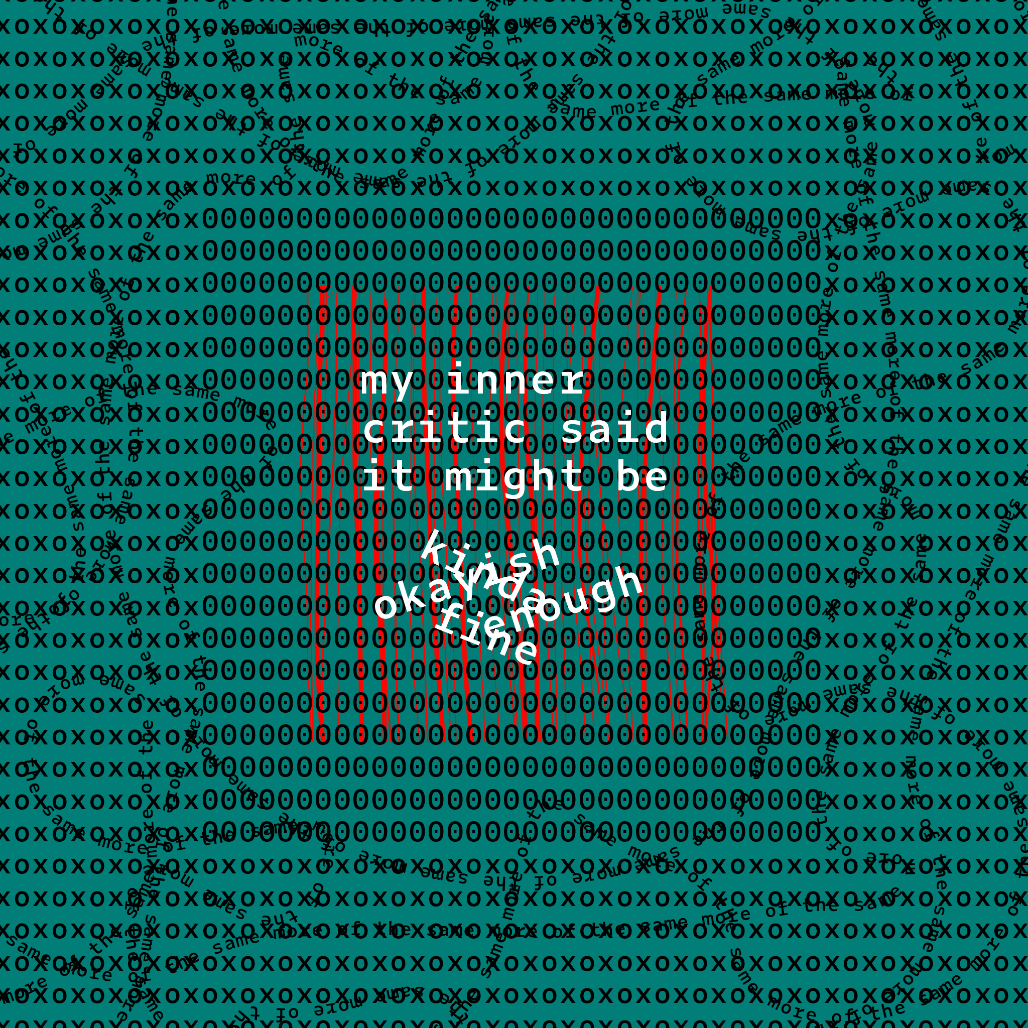Letters to young poets #356 static token preview