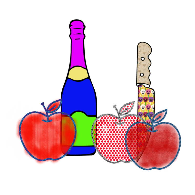bottle and apples #7 static token preview