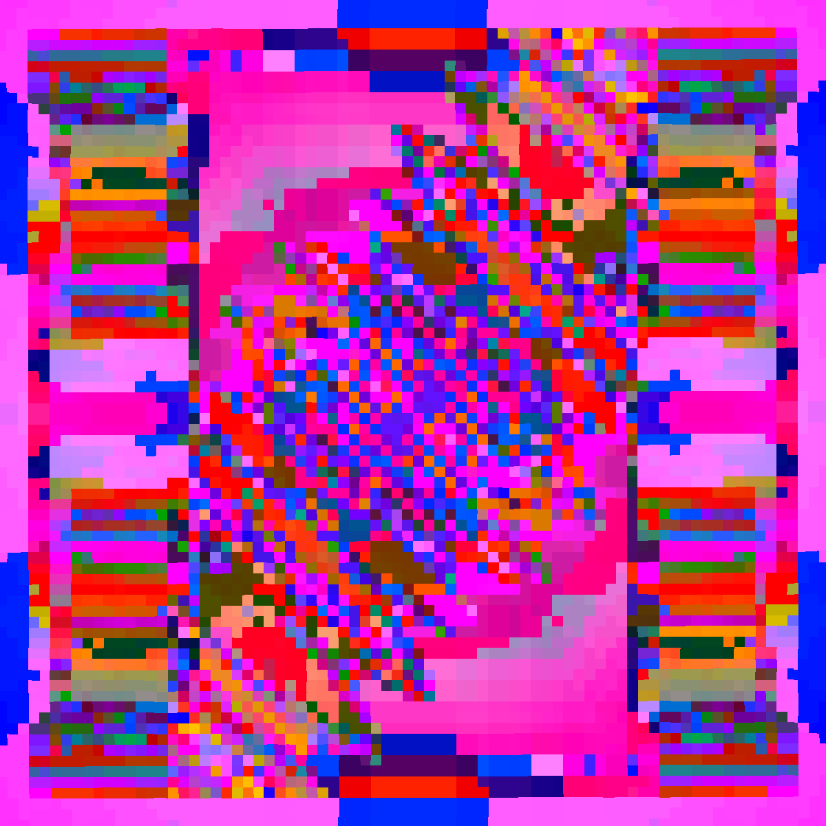 Psychedelic Dance of Pixels #22 static token preview