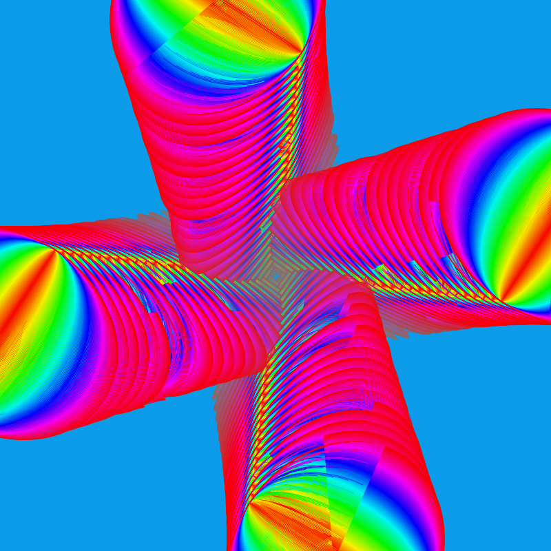 Fibonacci Rainbow Spirals 13 #2 static token preview
