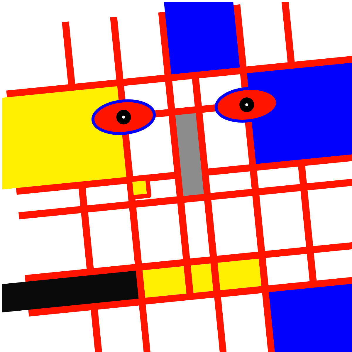 Mondrian Faces #6 static token preview
