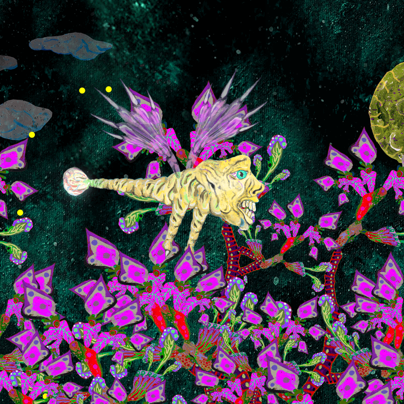 Fireflies and Flower Gardens #12 static token preview