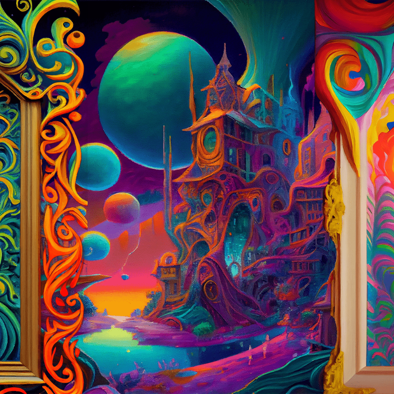 AI Psychedelic City #12 static token preview