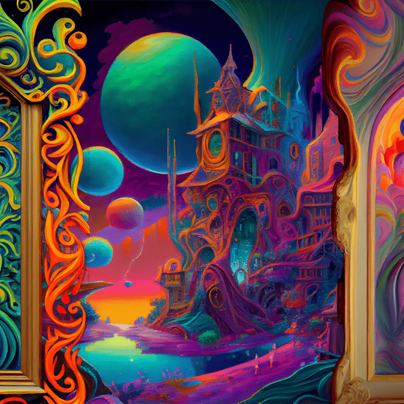 AI Psychedelic City #9 static token preview
