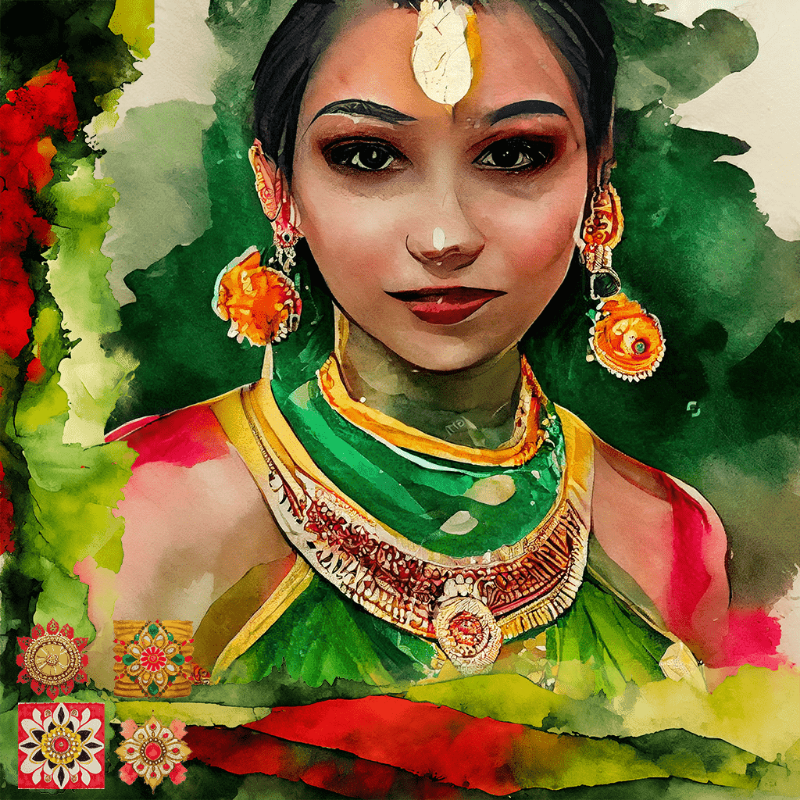 Hindu Dancer #1 static token preview