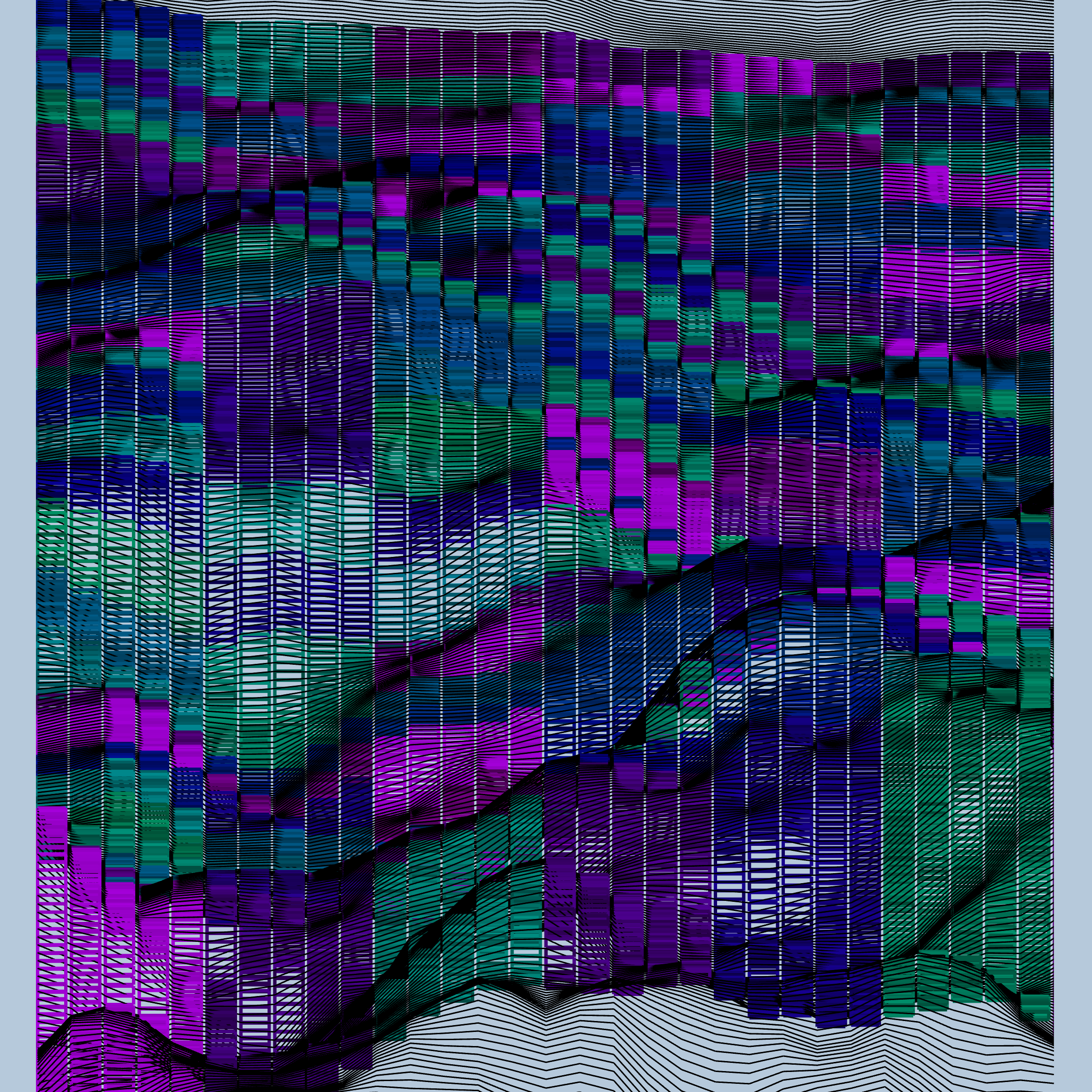 Rainbow mountains #12 static token preview