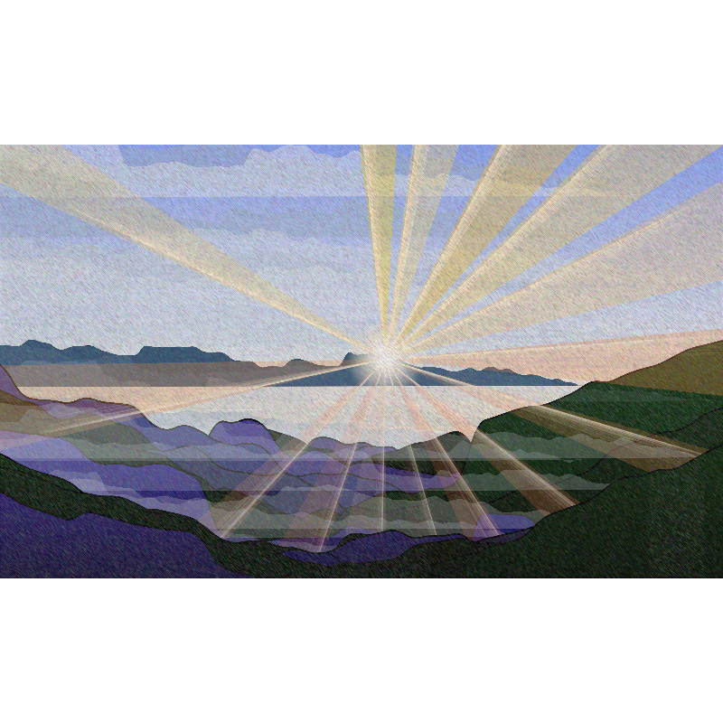 Sunrise over a Mountain Lake #18 static token preview