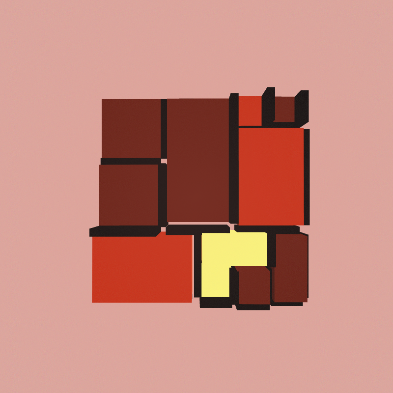 Mondrian3D #8 static token preview