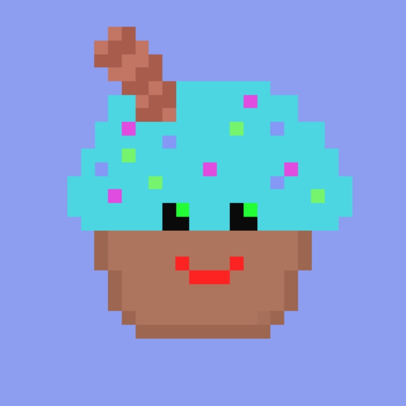 Pixel Cup cake 2 #2 static token preview