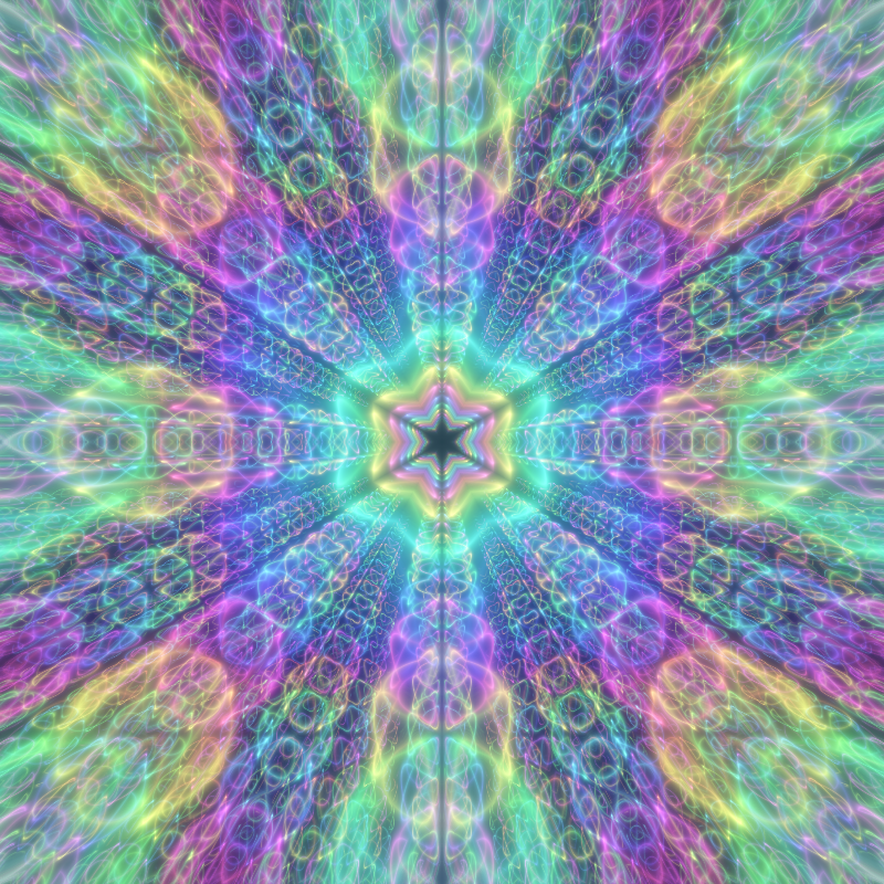 Fluorescent Hexagram #3 static token preview