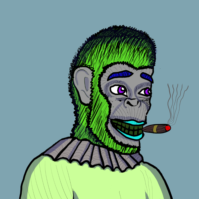 Clown Ape Club Tezos Ultra Superior-CACTUS #19 static token preview