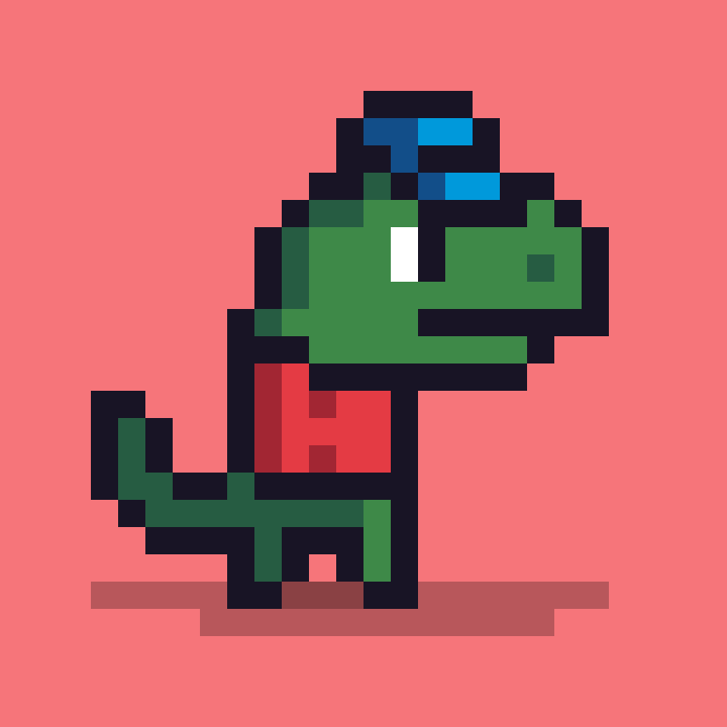 Pixel Dinos #9 static token preview