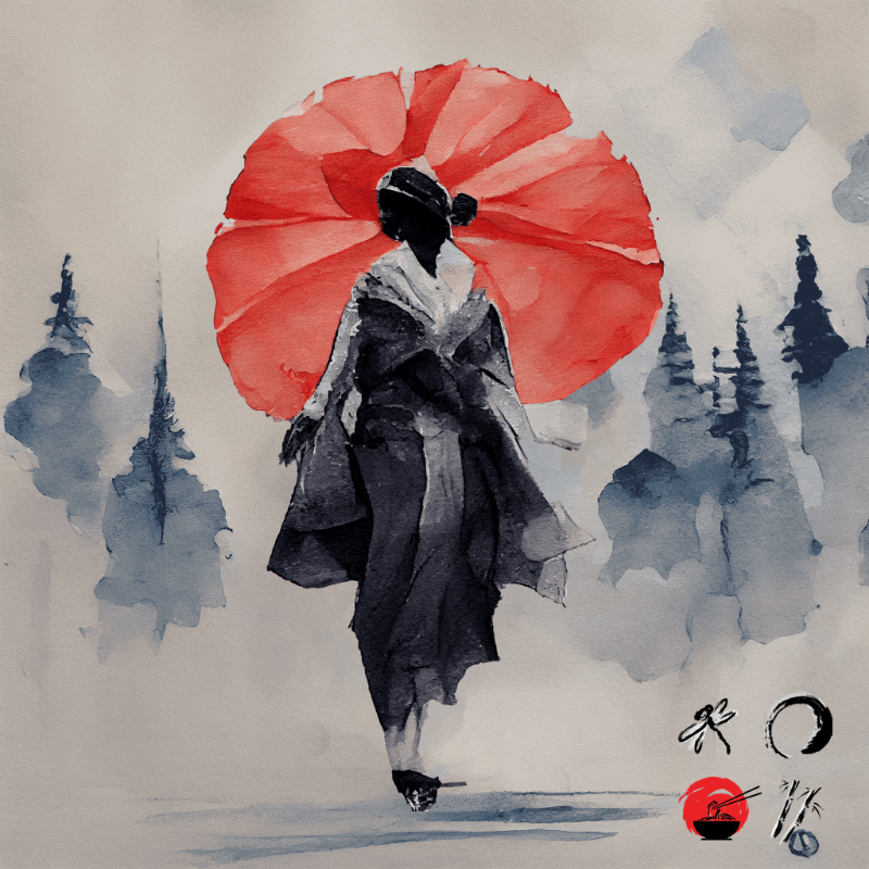 A walking geisha #14 static token preview