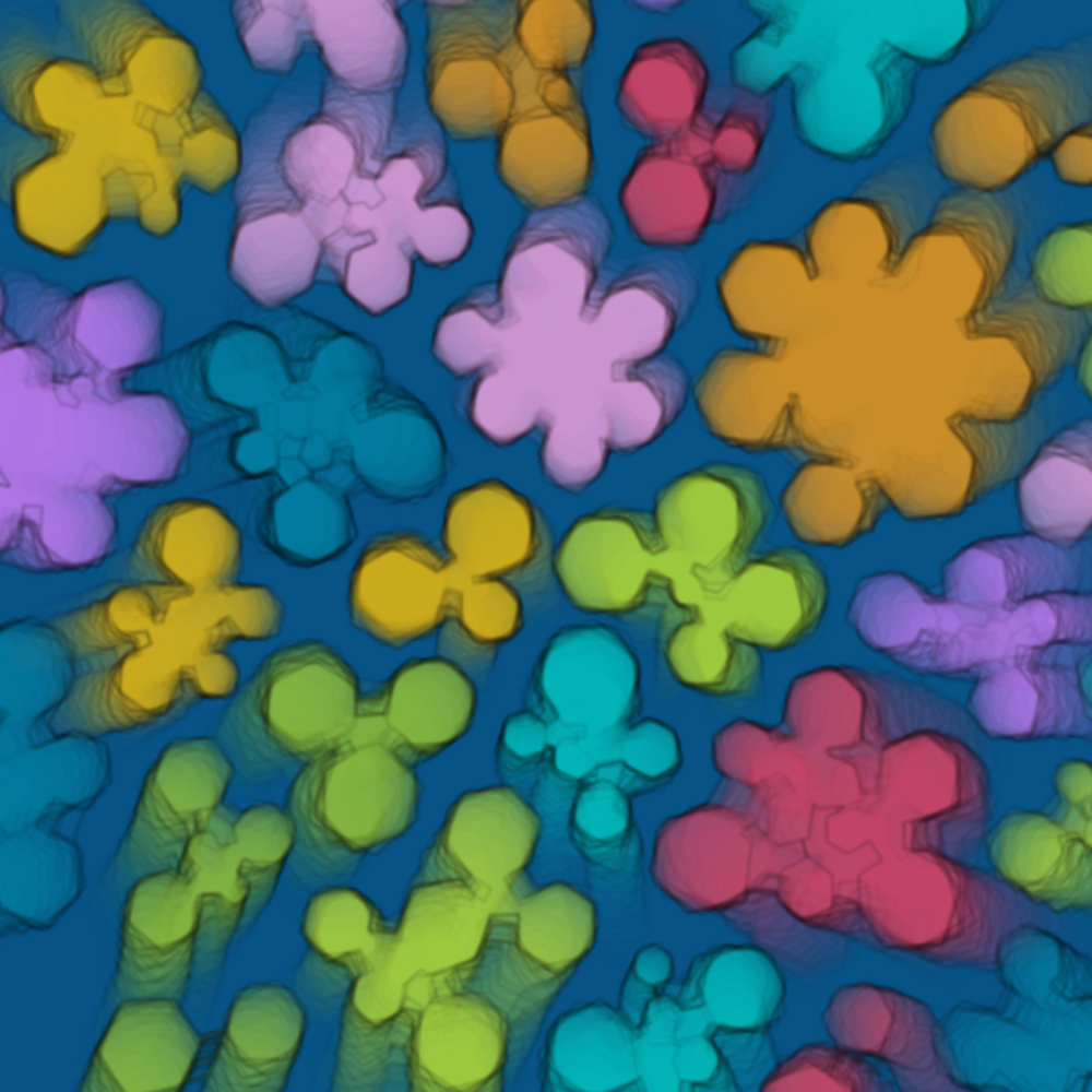 Colorful cartoon shapes(free edition) #12 static token preview