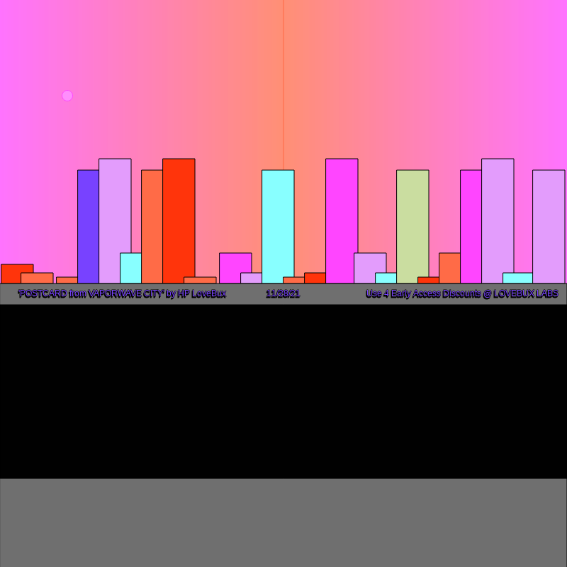 Vaporwave CITY: "Seek the Black Sun" #20 static token preview