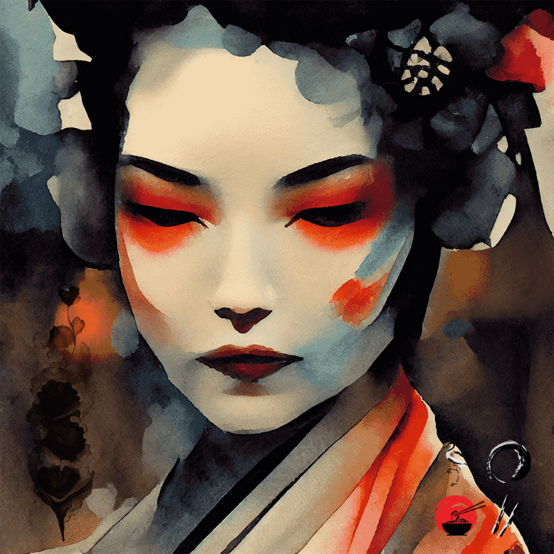 Black Rose and Geisha #1 static token preview