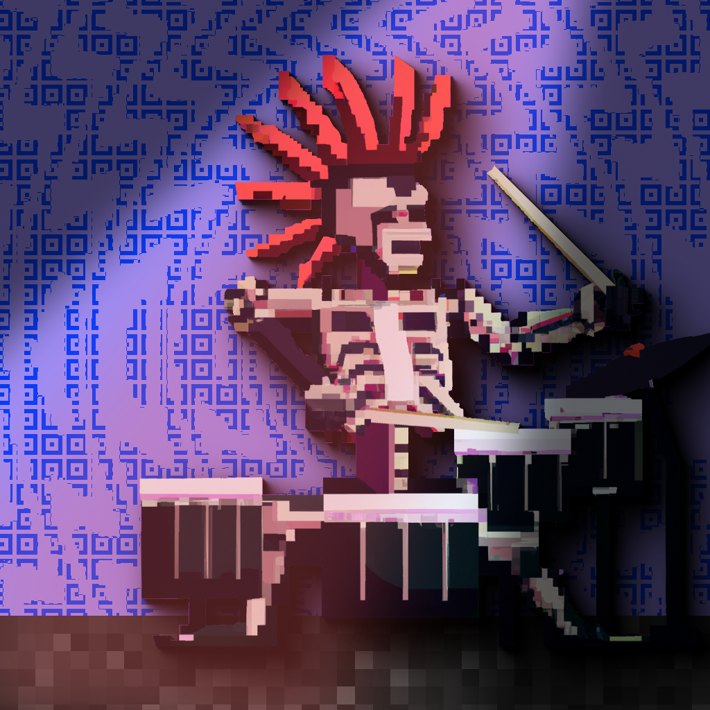 The Rolling Bones - Damned Drummers #8 static token preview