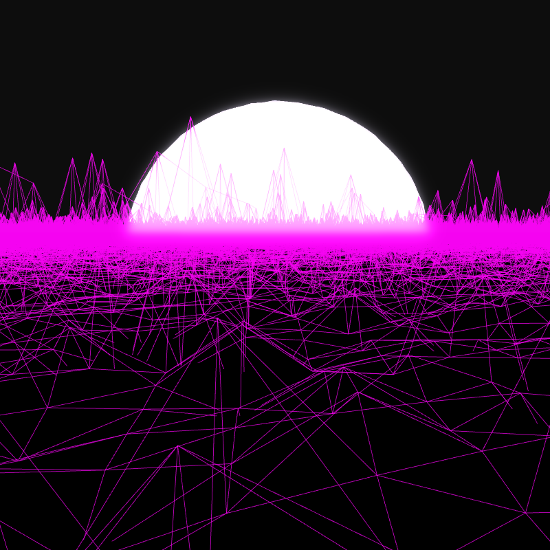 Generative Retrowave Field #20 static token preview