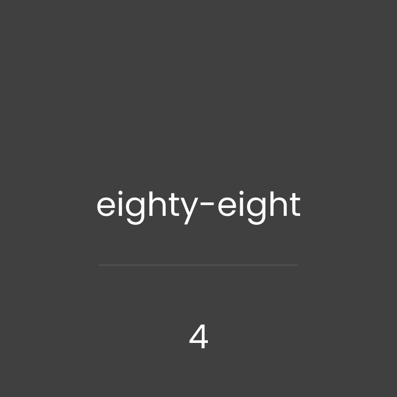 aoon - alphabetical order of numbers #4 static token preview