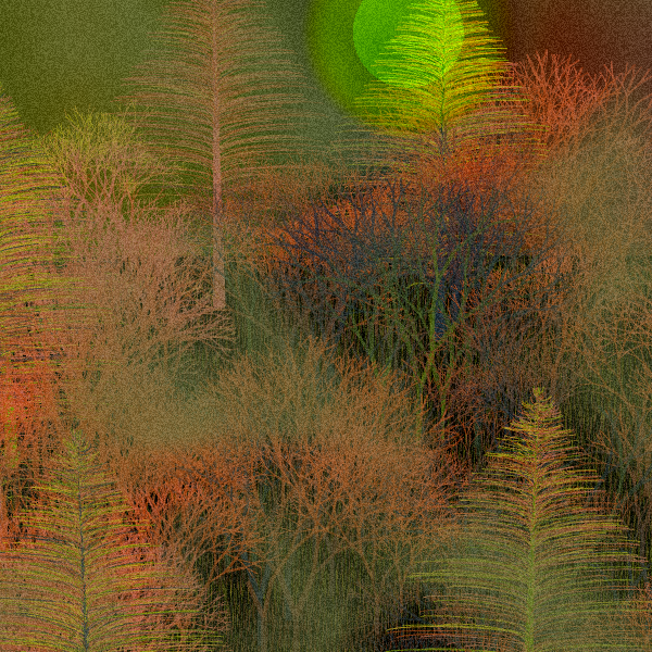 Moonlit Native Bush #15 static token preview
