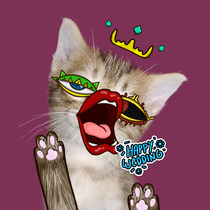 Fortune Kitty NFT #7 static token preview