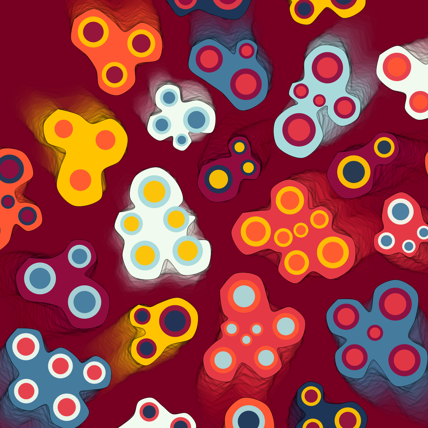 Geometric colorful shapes (Free edition) #9 static token preview