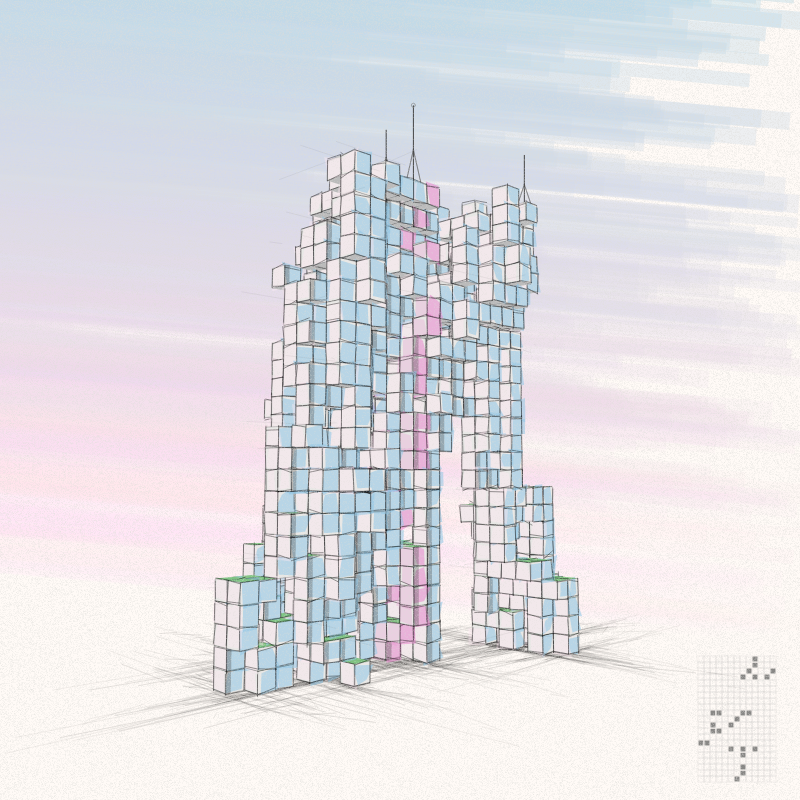 Cellular Skyscrapers #220 static token preview