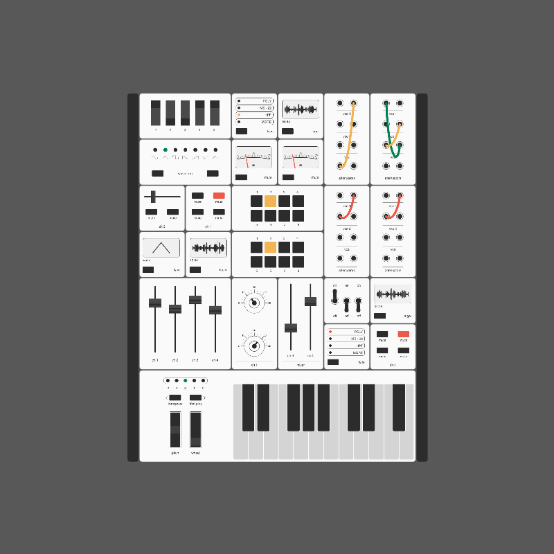 Modular synthesizer #24 static token preview