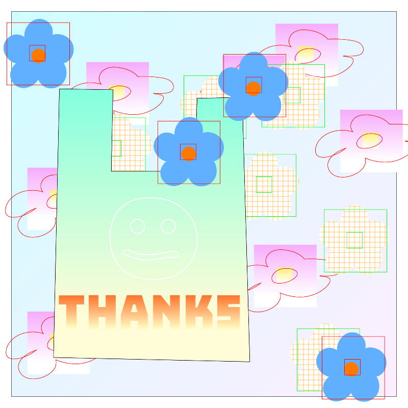 thanks bag and flowers #9 static token preview