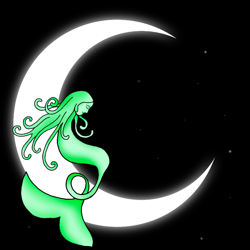 Mermaid & Moon #6 static token preview