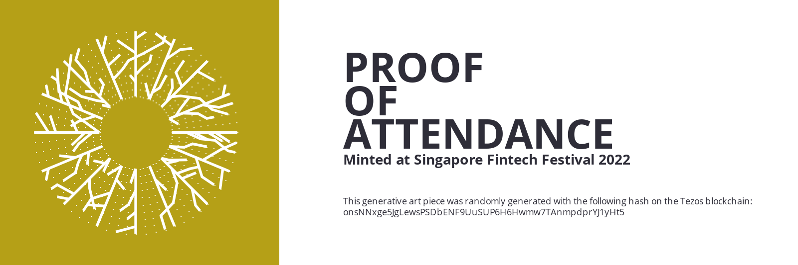 SFF2022 Proof of Attendance Token #1622 static token preview