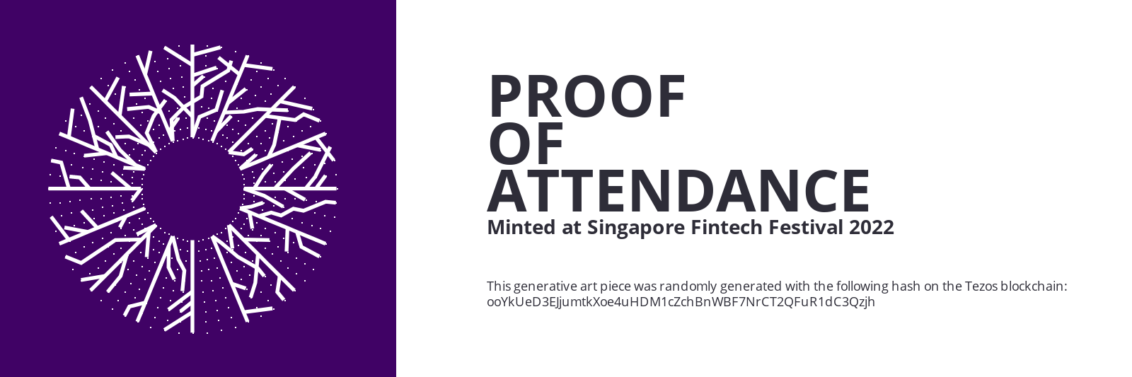 SFF2022 Proof of Attendance Token #2085 static token preview