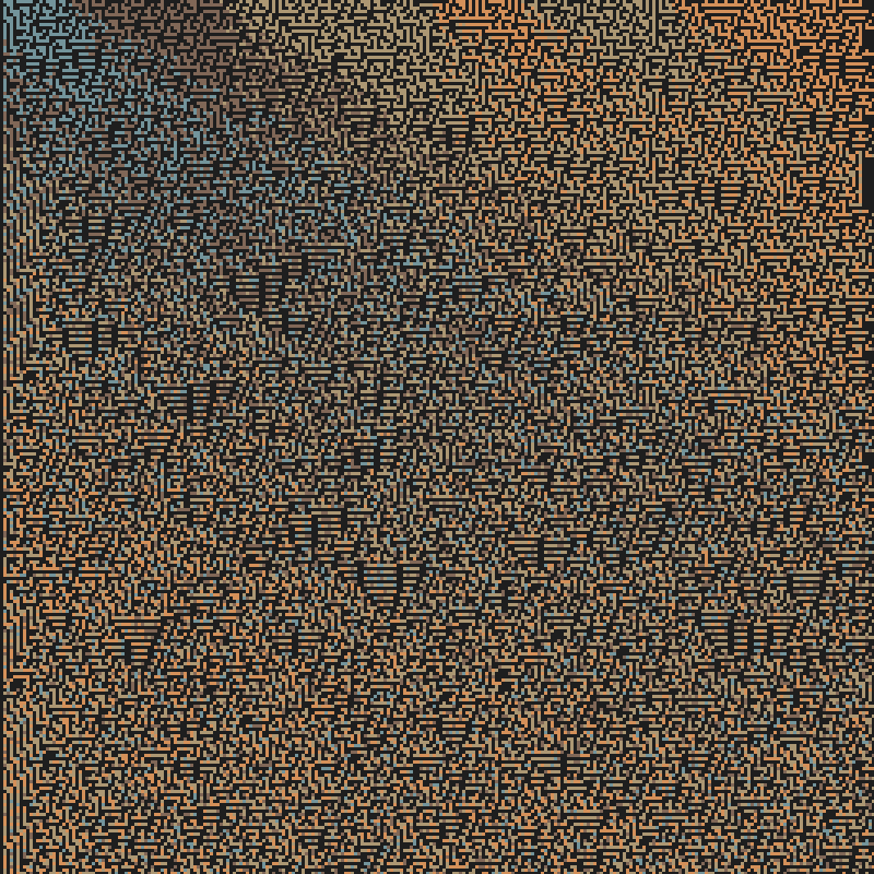 Colored Elementary Cellular Automaton #23 static token preview