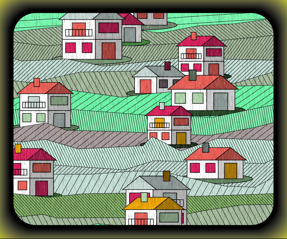 Rainy village #4 static token preview