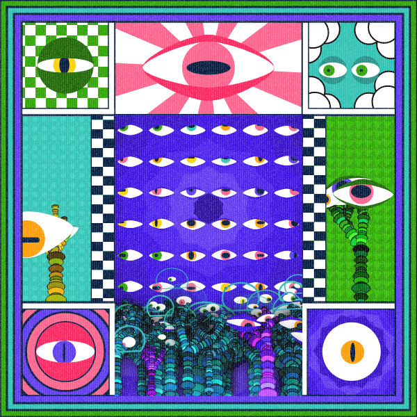 Zebra's Mirror #1 [p5.js] #21 static token preview