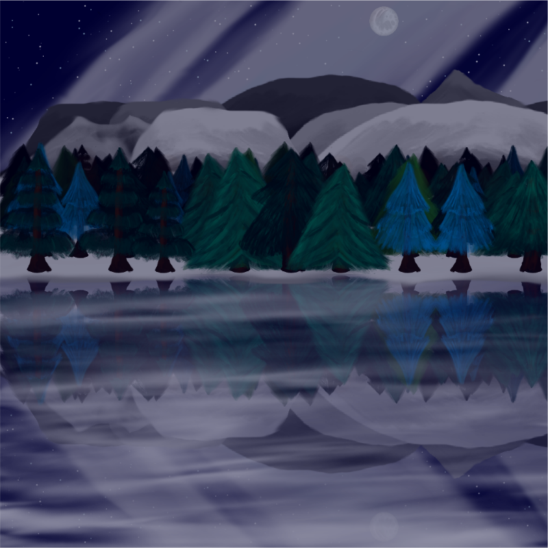 Moony Winter Lake #14 static token preview