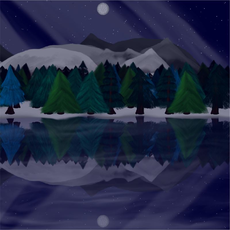 Moony Winter Lake #9 static token preview