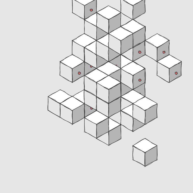 Hand drawn Voxels #3 static token preview