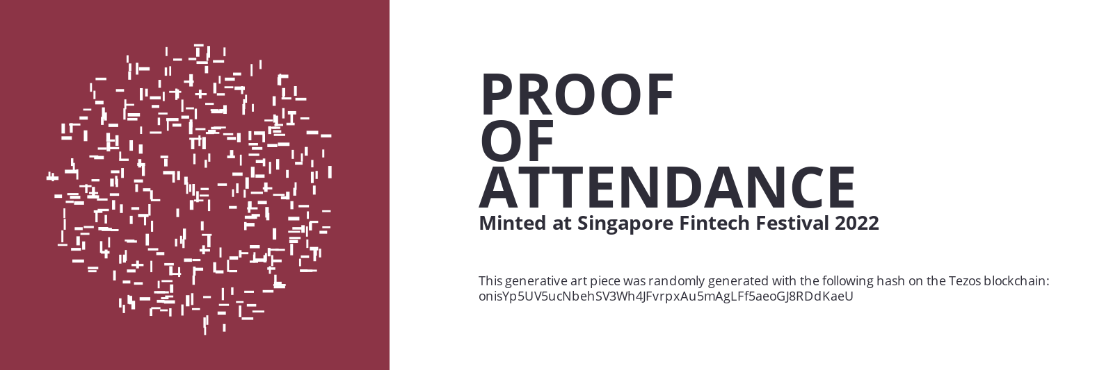 SFF2022 Proof of Attendance Token #2196 static token preview