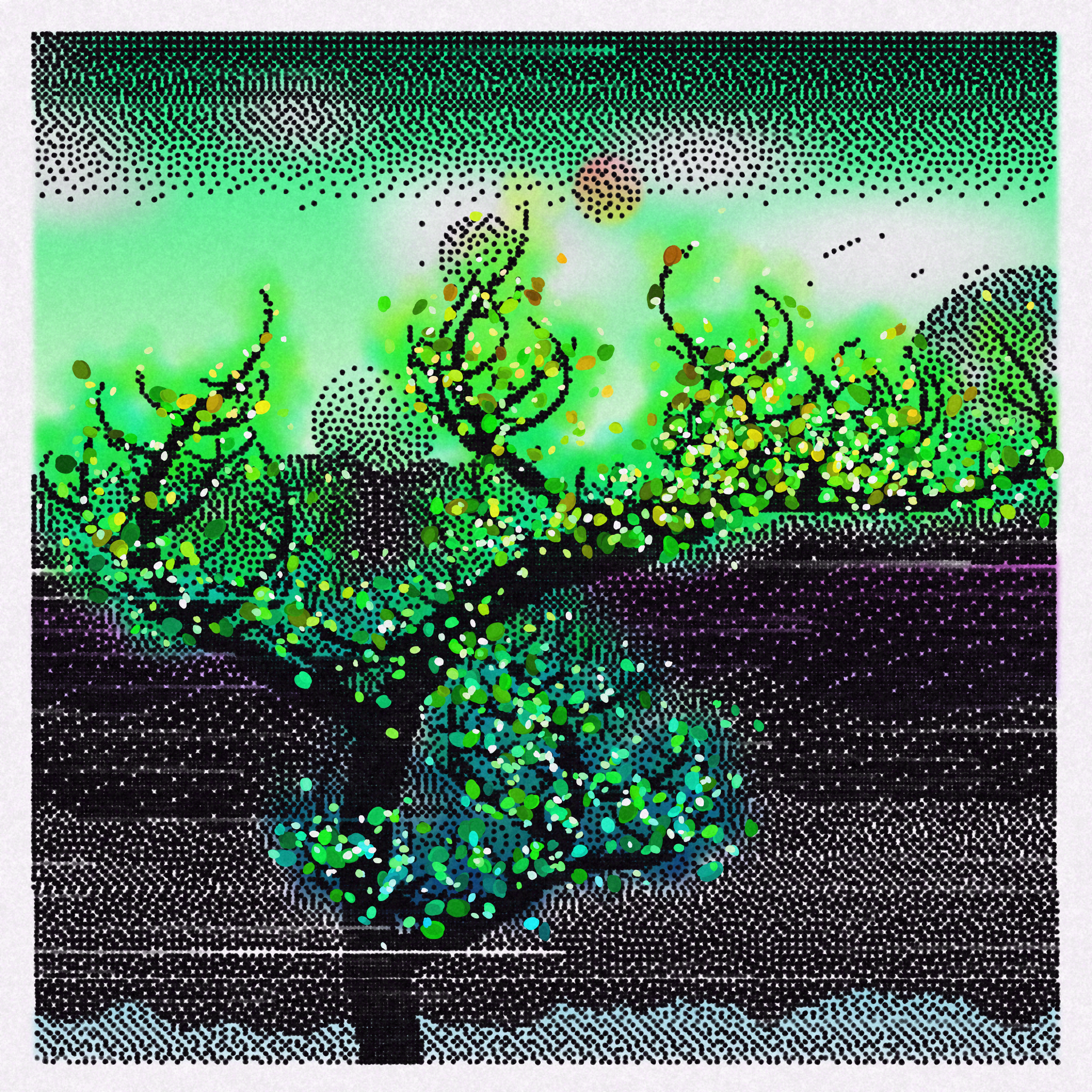 Dithered Branches #186 static token preview