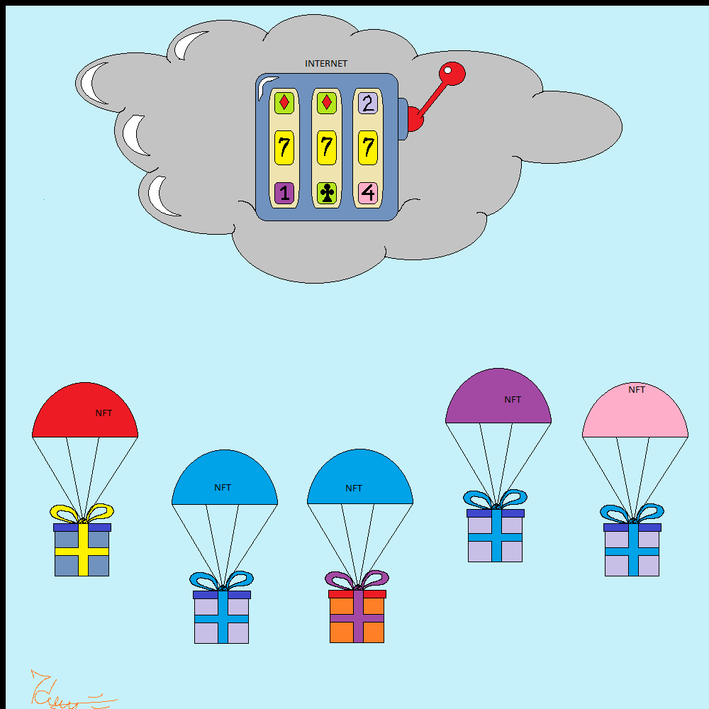 Rain of NFT airdrops #13 static token preview
